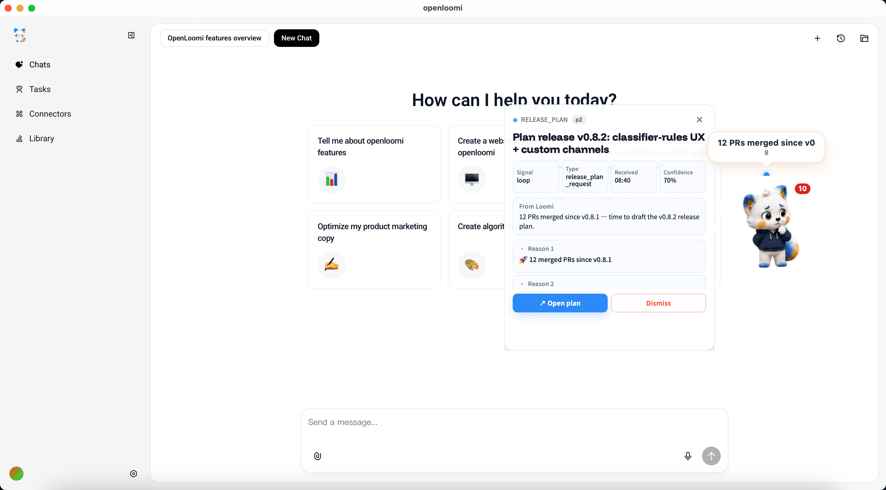 Loop card — RELEASE_PLAN for v0.9.0 "classifier-rules UX + custom channels"