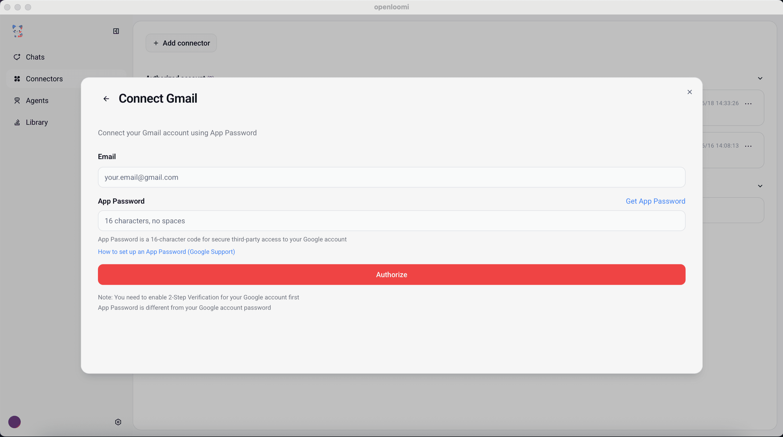 OpenLoomi Gmail Connector
