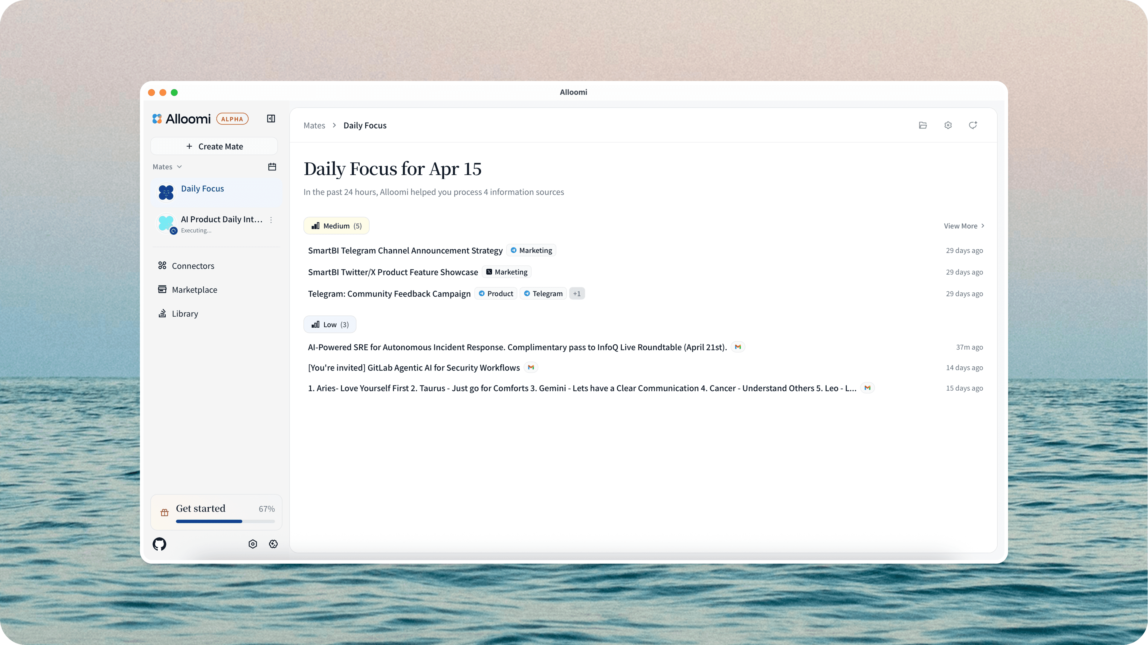 OpenLoomi main workspace preview
