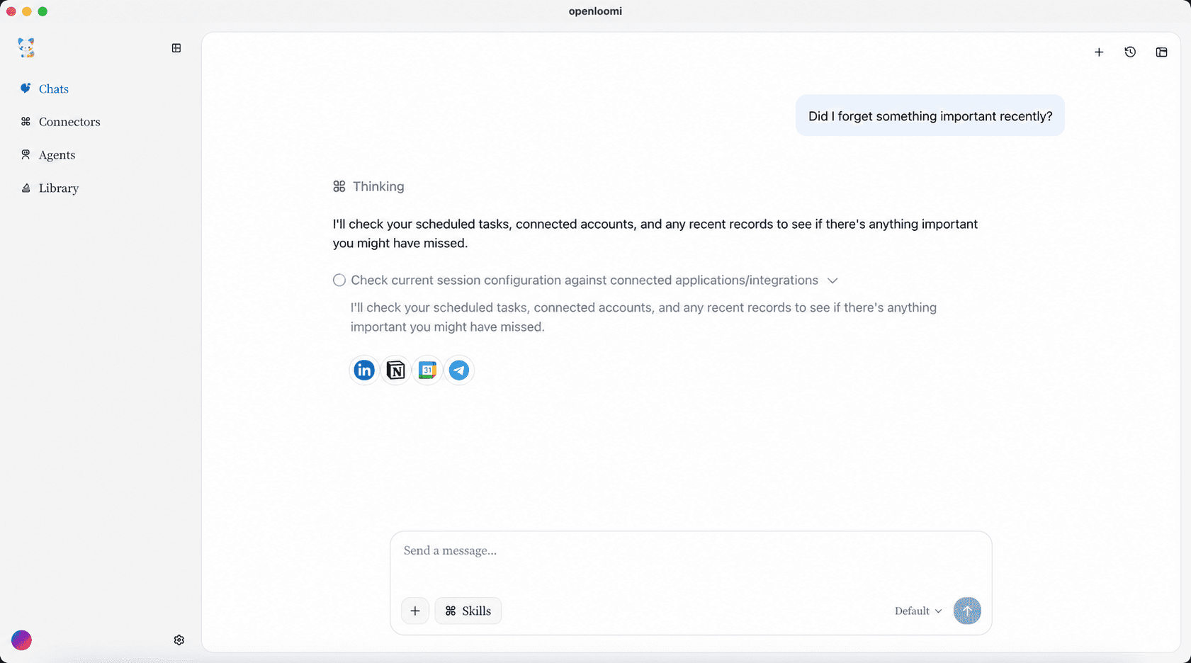 OpenLoomi main workspace preview
