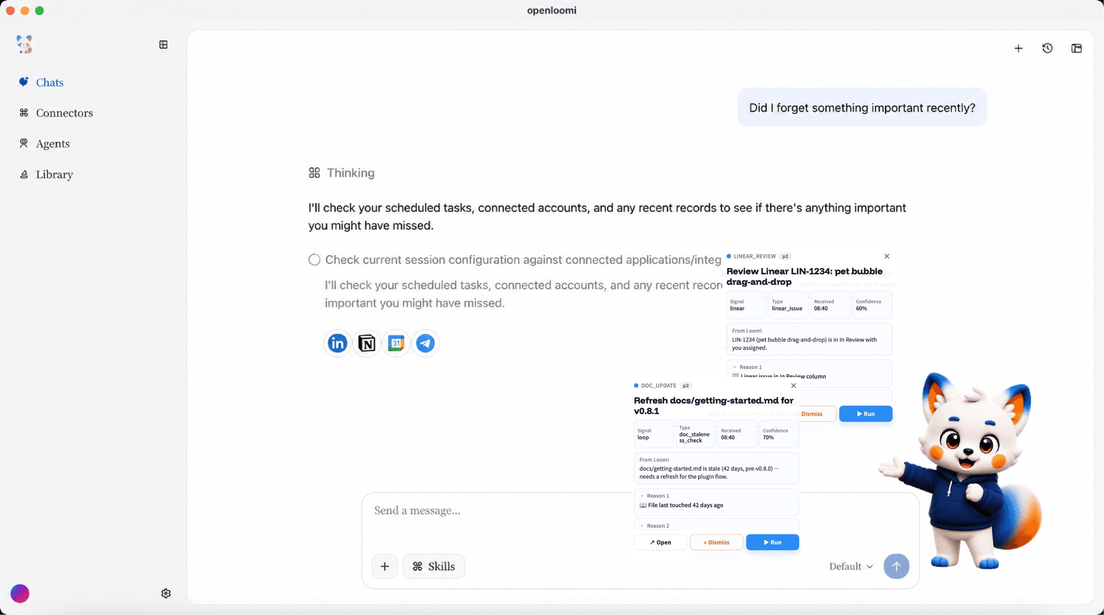 OpenLoomi main workspace preview