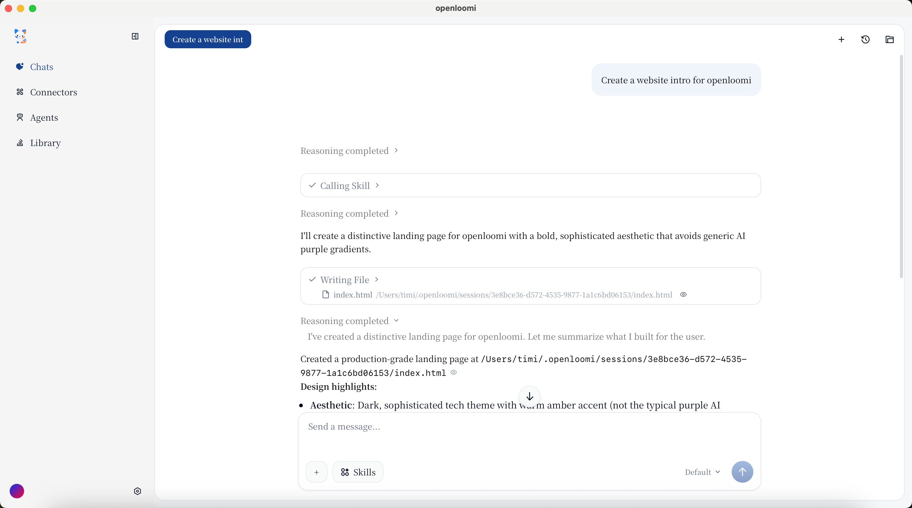 OpenLoomi App Generation